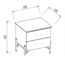 Прикроватная тумба Палвин PALV-27