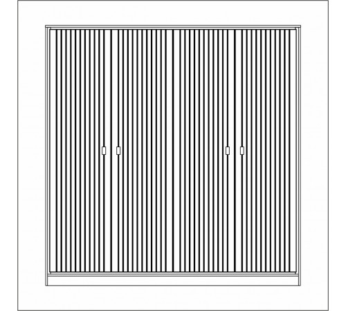 Шкаф четырехстворчатый Люксор МН-042-07