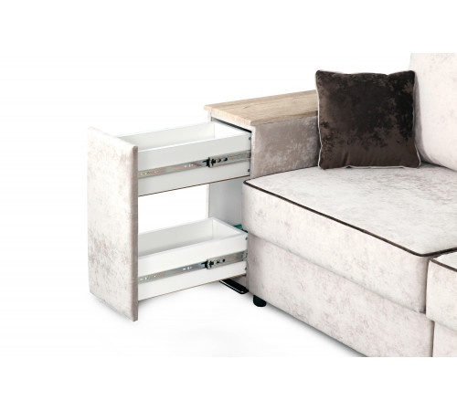 Диван-кровать Бостон 2400 с функциональными подлокотниками (вариант 4)