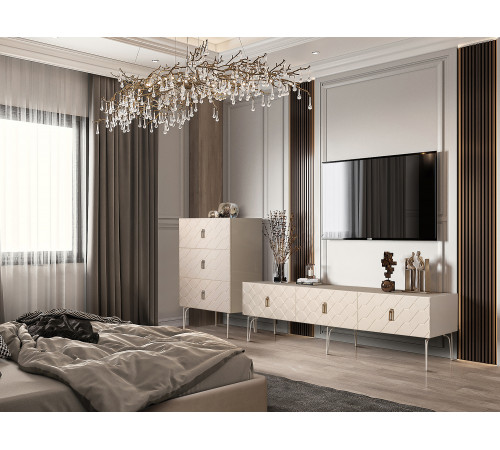 Тумба под ТВ для гостиной Богемия Фарфале (Bogemia Farfalle) БМТ-2(Fa)