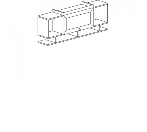 Полка навесная Инна 613 светлая
